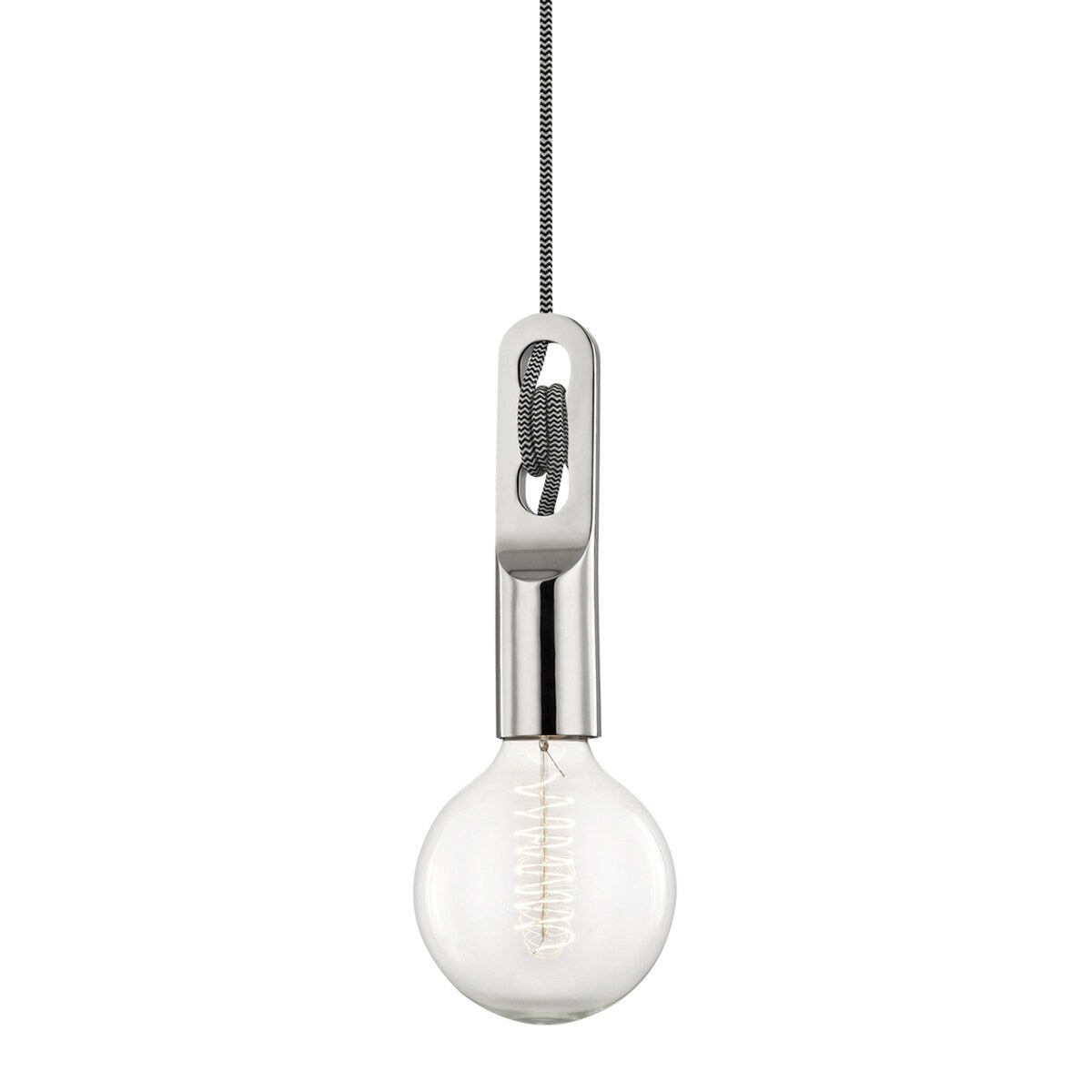 Mitzi by Hudson Valley Angela 1-light Polished Nickel Pendant