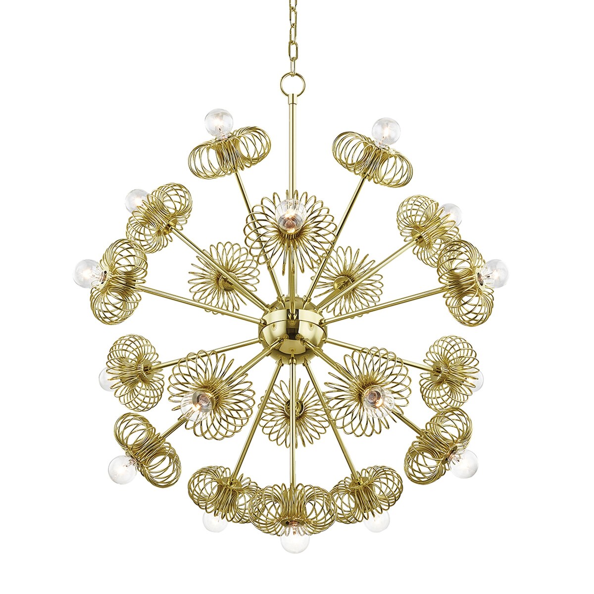 Mitzi by Hudson Valley Lighting Serena 9-light Polished Brass Chandelier