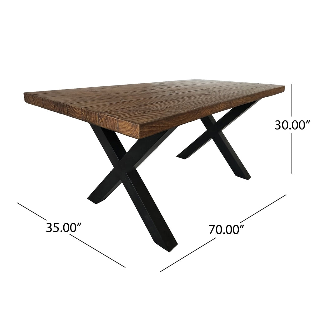 Mitzy 3-piece Rectangle Light-Weight Concrete Picnic Dining Set by Christopher Knight Home