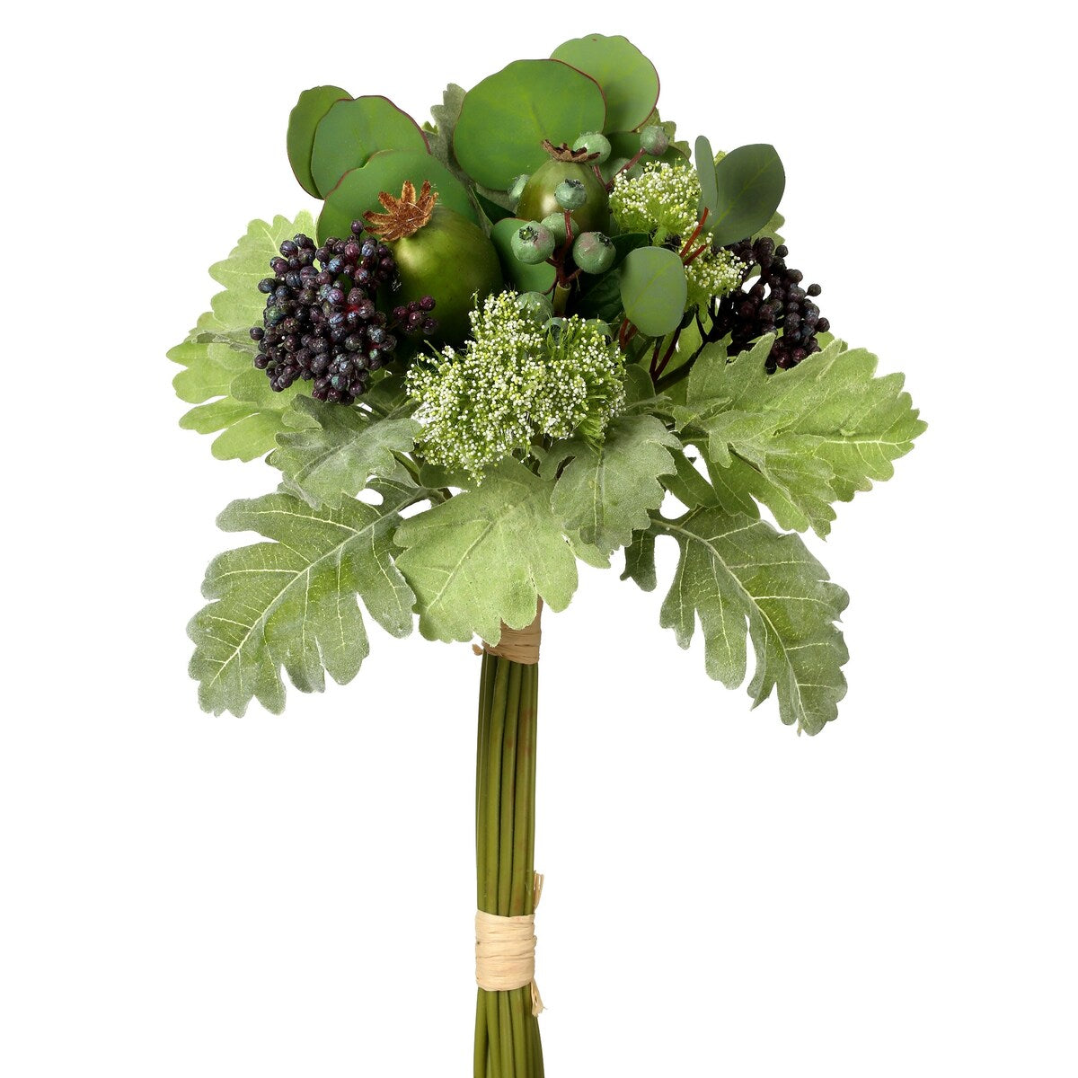 Mix Berry & Pod & Miller Bouquet 16" - Green