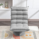 Mixoy 360 Degree Swivel Floor Chair, Recliner Chair with Adjustable Back Support,Space Saving Foldable Chair for Living Room