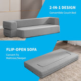 Mixoy Convertible Futon Sofa Bed, Foam Folding Mattress Sleeper Bed