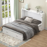 Mixoy Murphy Bed with Mattress,Foldable Space-Saving Cube Cabinet Bed
