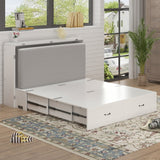 Mixoy Murphy Bed with Mattress,Foldable Space-Saving Cube Cabinet Bed
