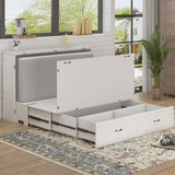 Mixoy Murphy Bed with Mattress,Foldable Space-Saving Cube Cabinet Bed