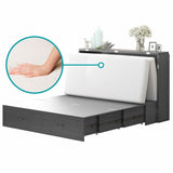 Mixoy Murphy Bed with Mattress,Foldable Space-Saving Cube Cabinet Bed