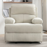 Mixoy Reclining Sofa Chair,Baby Velour Fabric Lazy Sofa Lift Oversized Massage Chair with Heat Vibration Function