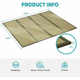 Mixoy Grass Futon Mattress,Folding Floor Bed suitable for Chinese Style,Cozy Tatami Grass Mat