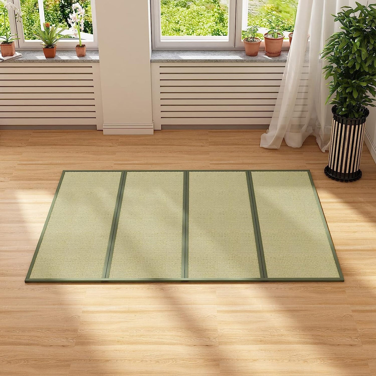 Mixoy Grass Futon Mattress,Folding Floor Bed suitable for Chinese Style,Cozy Tatami Grass Mat