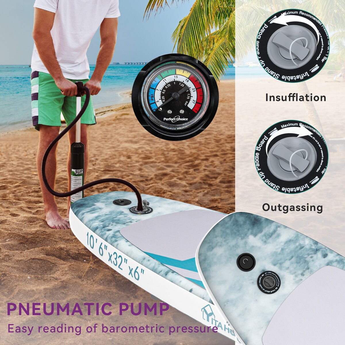 Moasis 11'x 6'' Inflatable SUP Board