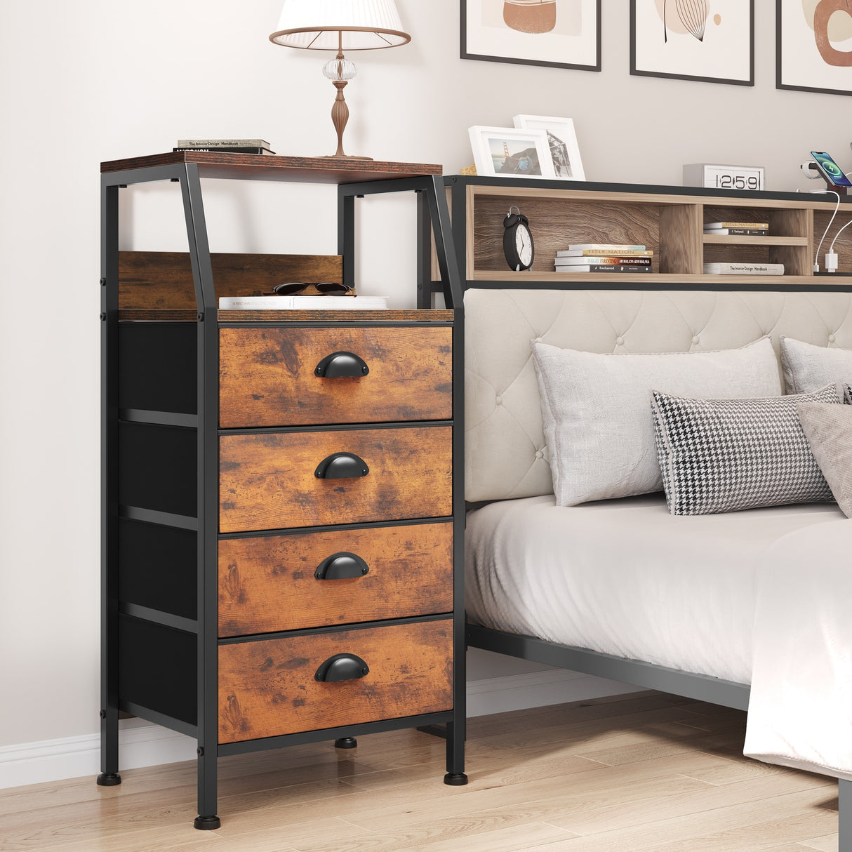Moasis 4-Drawer Bedroom Dresser