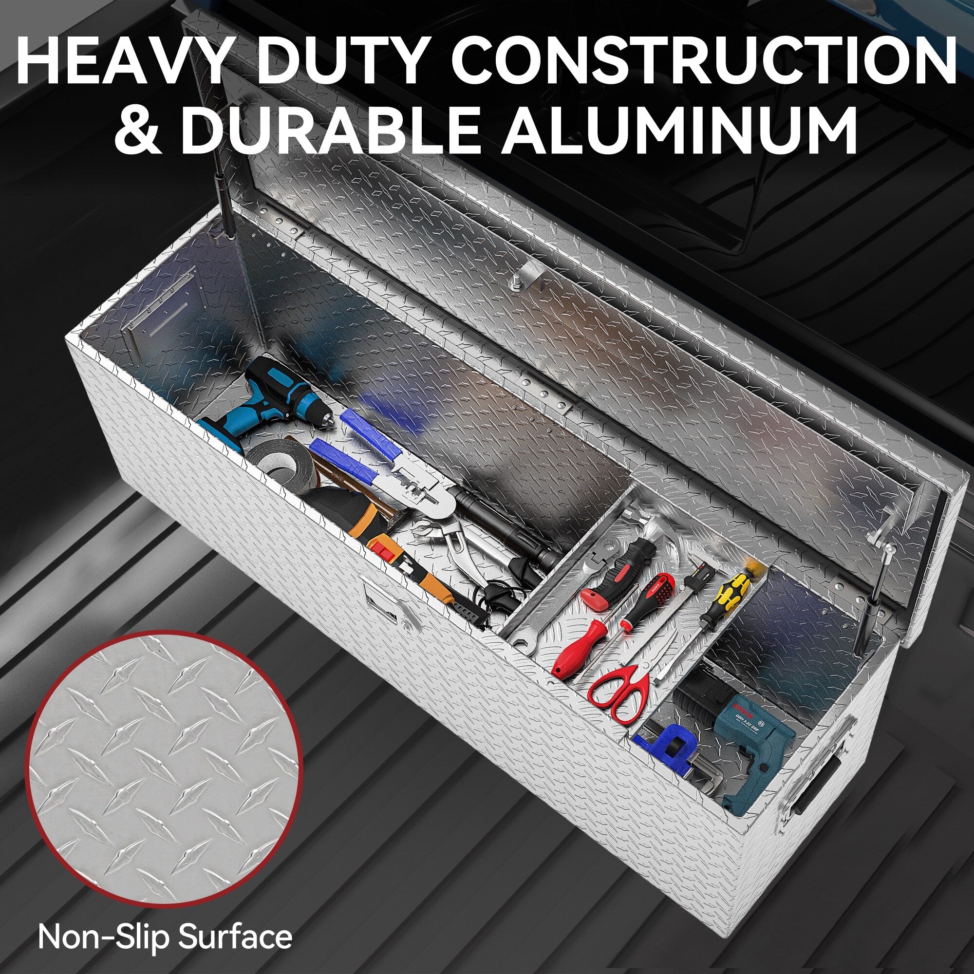 Supreme Diamond Plate Tool Box (FW18) - $118
