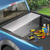 Moasis 49" Aluminum Tool Box Diamond Plate Chest Box
