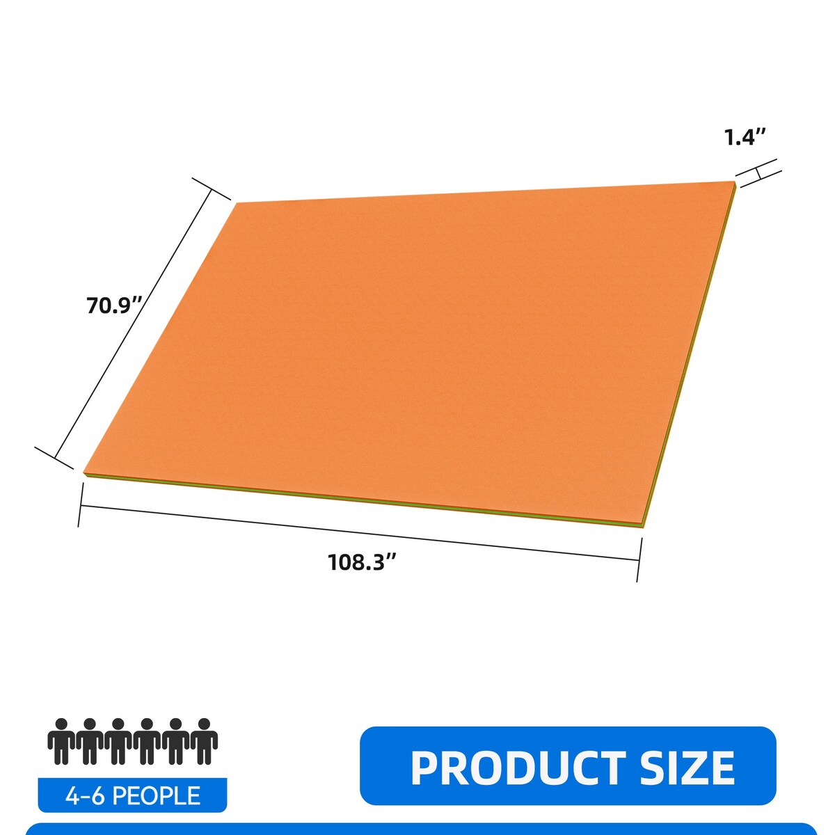 Moasis 9' X 6' Lily Pad Floating Mat Water Mat Inflatable Rafts Lily Pad Pools Beach XPE Floating Island - 12'x6'