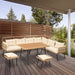 Moasis Black 6-Piece Patio Wicker Furniture Conversation Set - 6 PCS