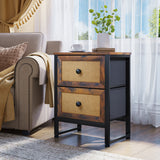 Moasis Rattan Dresser Closet Storage Tower Organizer Unit for Bedroom