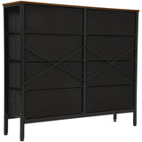 Moasis Rattan Dresser Closet Storage Tower Organizer Unit for Bedroom