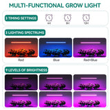 Moasis Growing Rack, Mini Greenhouse with Lights