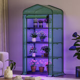 Moasis Growing Rack, Mini Greenhouse with Lights