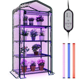 Moasis Growing Rack, Mini Greenhouse with Lights