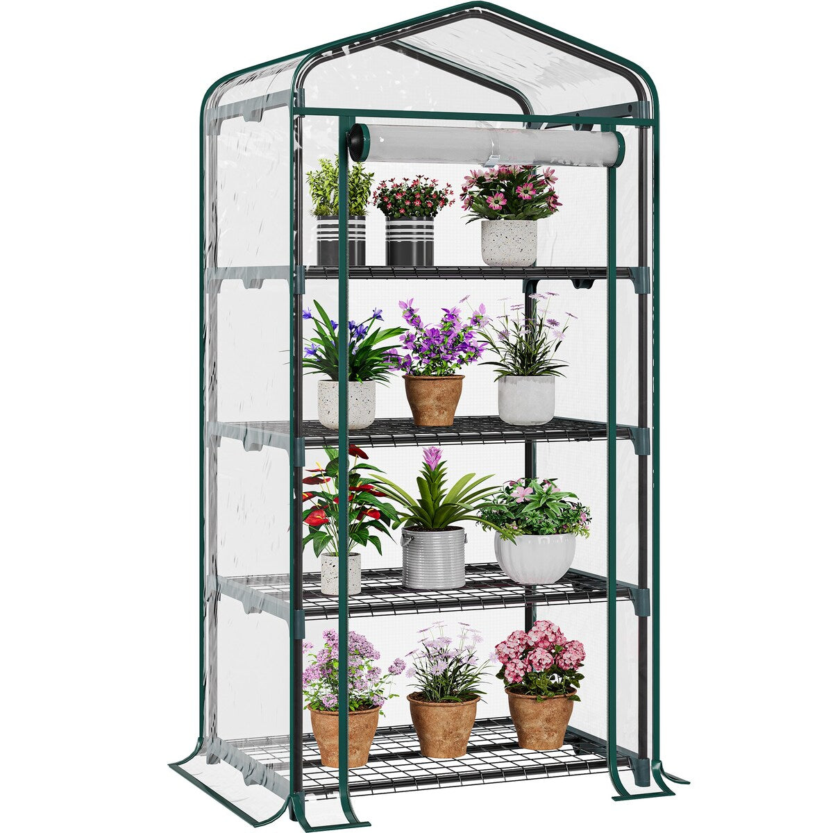 Moasis Growing Rack, Mini Greenhouse with Lights