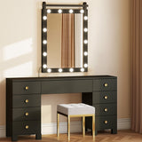 Moasis Hollywood LED Makeup Vanity Mirror with 18 LED Lights and 3-Color Adjustment