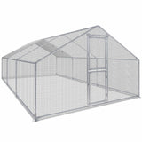 Moasis Large Metal Chicken Coop Cage with Cover Poultry Fence Outdoor,Poultry Cage for Rabbits Goose Ducks