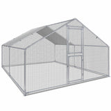 Moasis Large Metal Chicken Coop Cage with Cover Poultry Fence Outdoor,Poultry Cage for Rabbits Goose Ducks