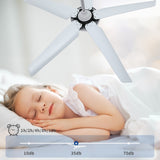 Moasis White 56" Ceiling Fan