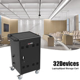 Mobile Charging Cart and Cabinet for Tablets Laptops