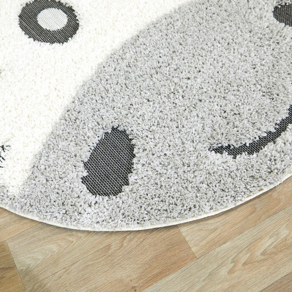 Mod-Tod Animal Round Shag Kids Rug