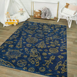 Taylor & Olive Space Rockets Kids Area Rug