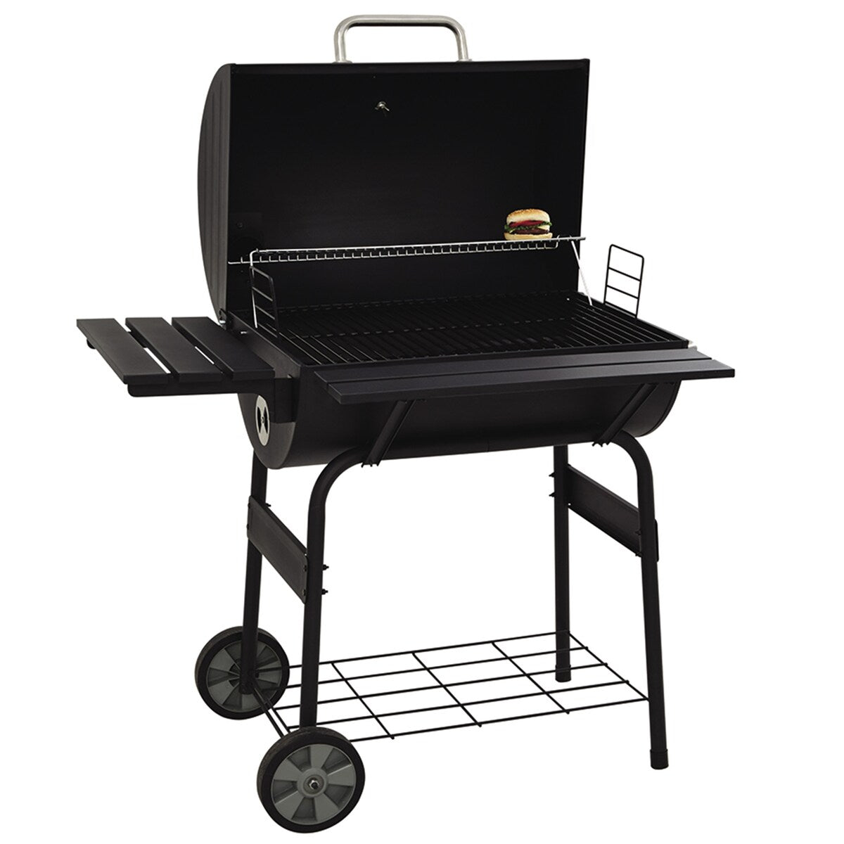 Moda Multi-function Stainless Steel Charcoal 30" Barrel BBQ Grill