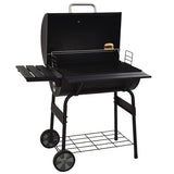 Moda Multi-function Stainless Steel Charcoal 30" Barrel BBQ Grill