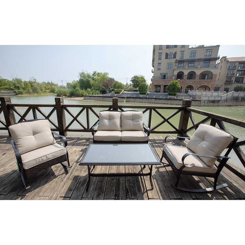 Moda Steel Patio Durable Sofa Sets For Customer Free Combination