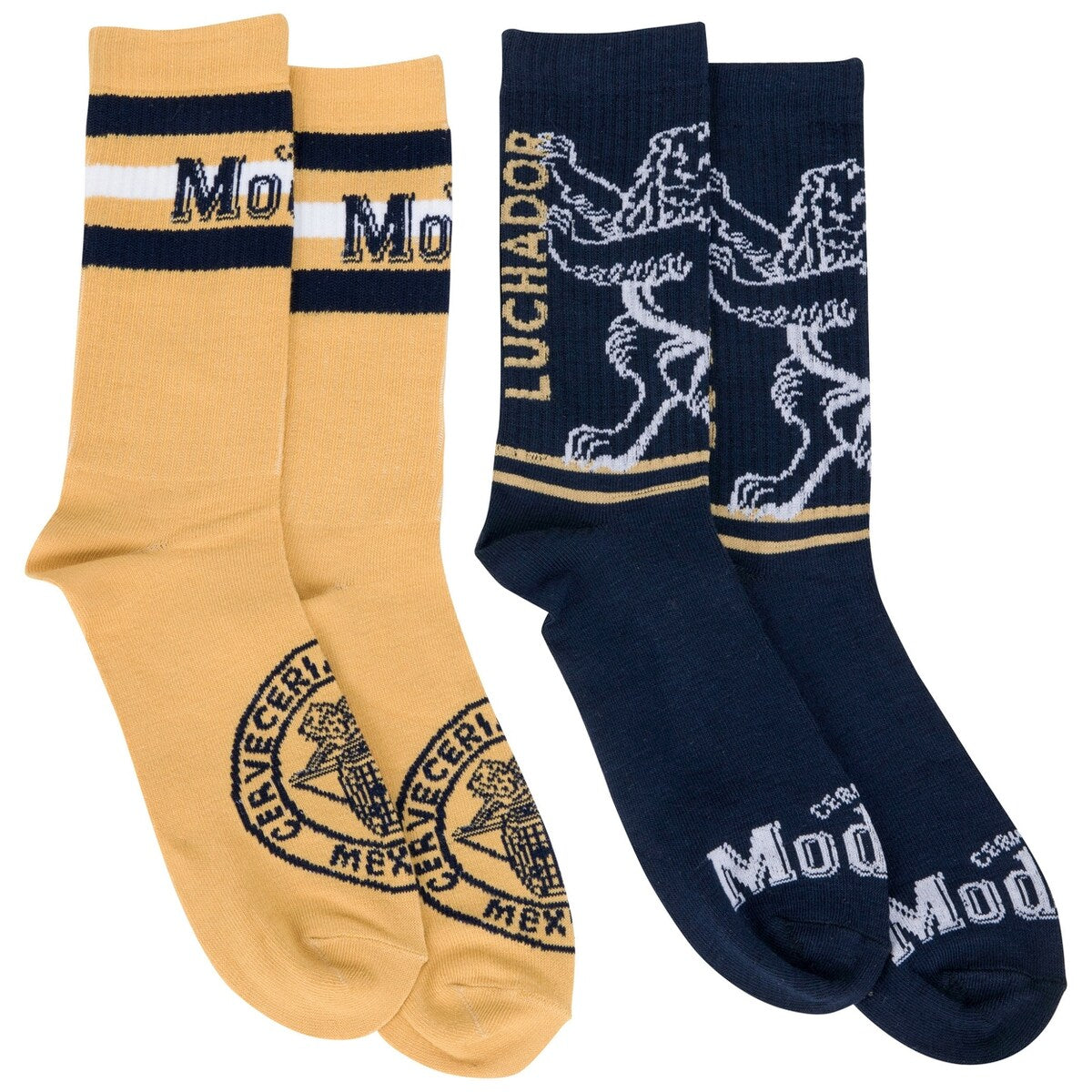Modelo Especial Classic Logos Mens Crew Socks 2Pack