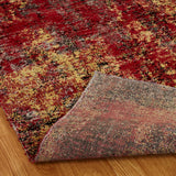 Porch & Den Pomeroy Red/Gold Abstract Indoor/Outdoor Area Rug