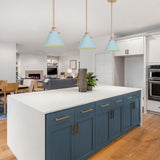 Modern 1-Light Cone Pendant Light for Kitchen Island Dining Room - D8"x H 7"
