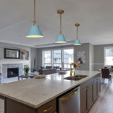 Modern 1-Light Cone Pendant Light for Kitchen Island Dining Room - D8"x H 7"