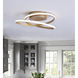 Modern 1-Light LED Smooth Linear Ceiling Flush Mount