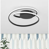 Modern 1-Light LED Smooth Linear Ceiling Flush Mount