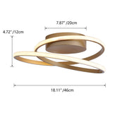 Modern 1-Light LED Smooth Linear Ceiling Flush Mount