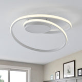 Modern 1-Light LED Smooth Linear Ceiling Flush Mount