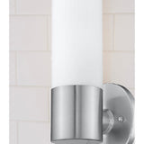 Modern 1 Light Wall Sconce with Simple Design in Nickel
