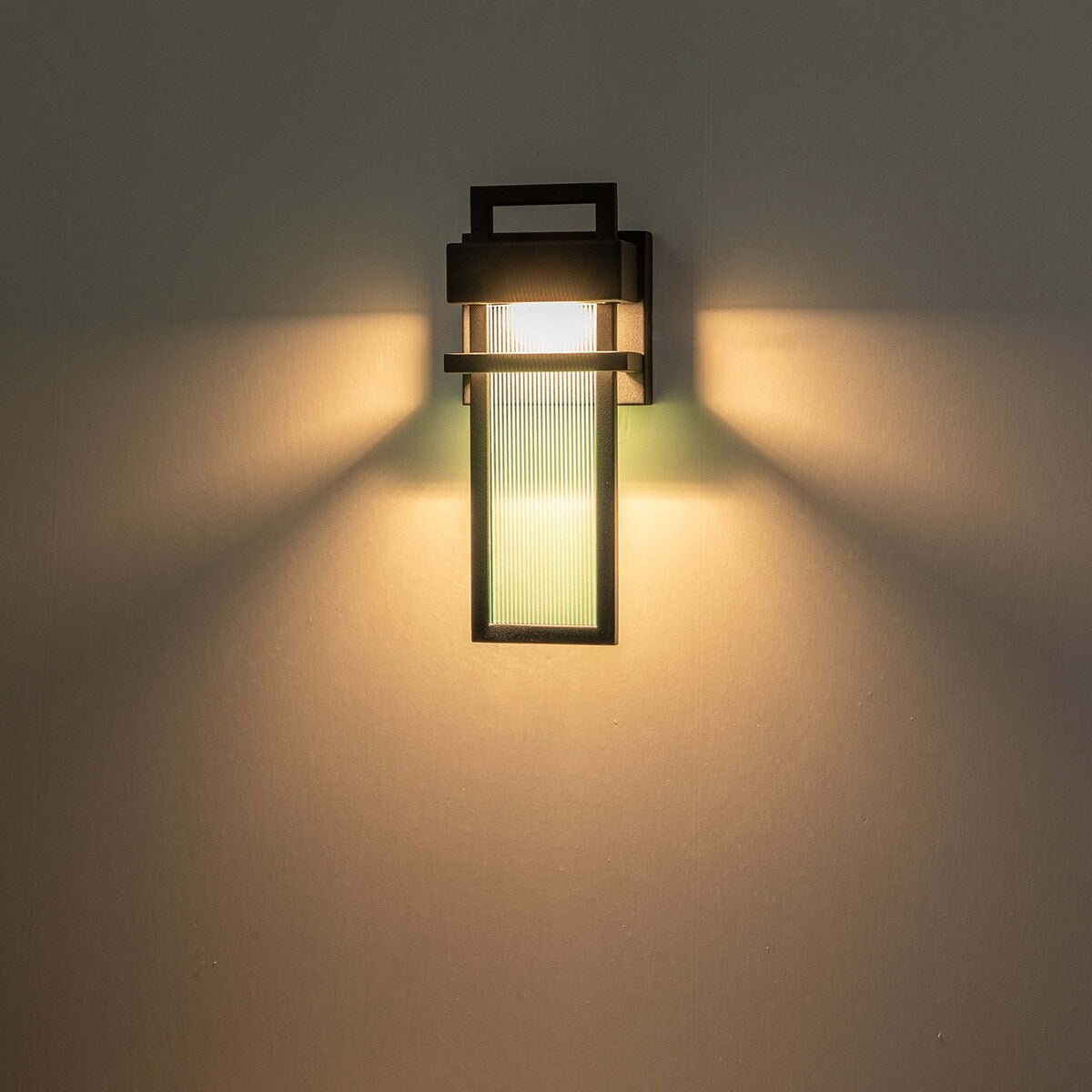 Modern 12 in. LED Waterproof Outdoor/ Indoor Wall Light with Acrylic - 5.12"W x 3.54"D x 12.20"H