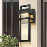 Modern 12 in. LED Waterproof Outdoor/ Indoor Wall Light with Acrylic - 5.12"W x 3.54"D x 12.20"H