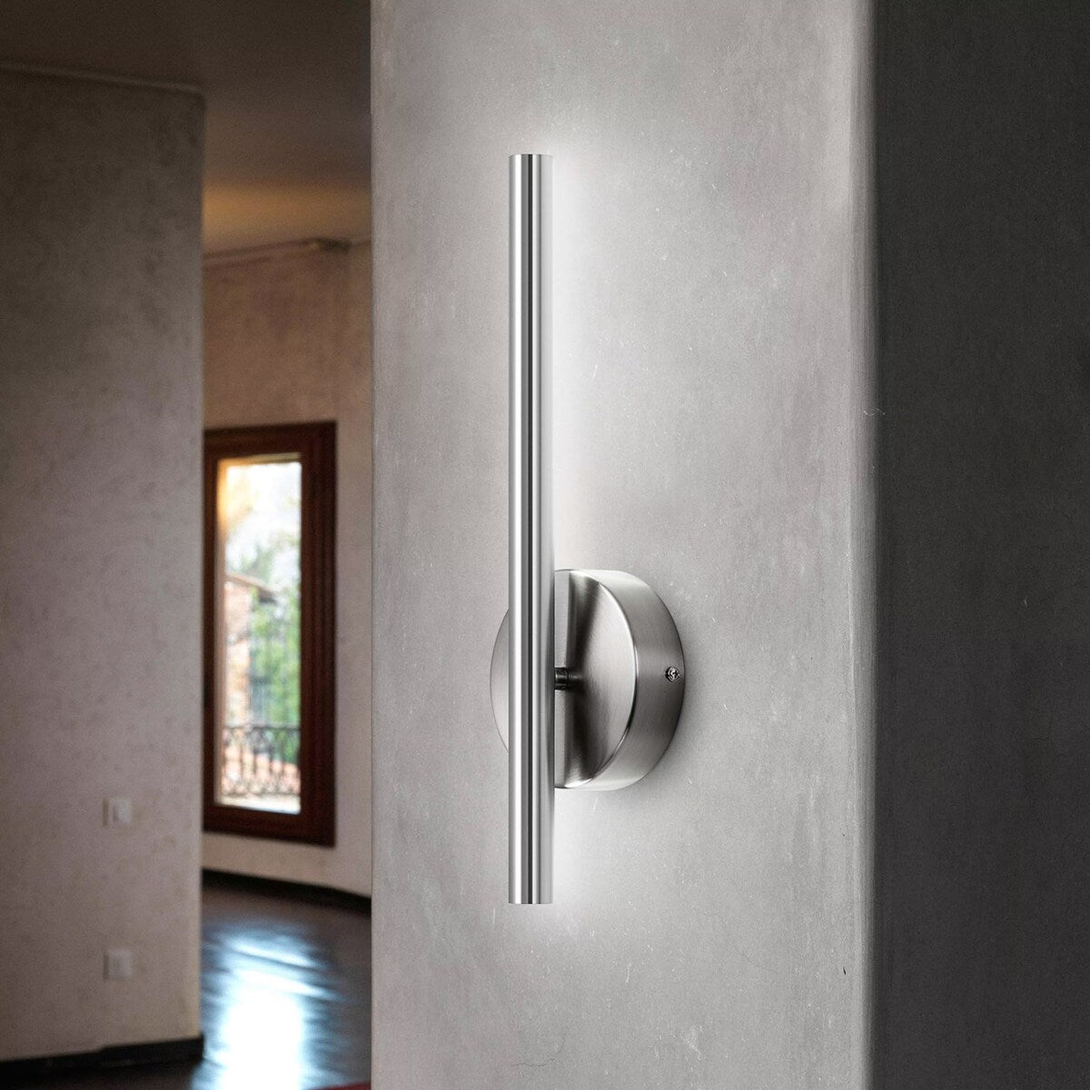 1-light Modern 15.75" Linear Integrated LED Strip Vanity Light Wall Sconce