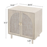 Modern 2 Door Cabinet with Adjustable Shelf