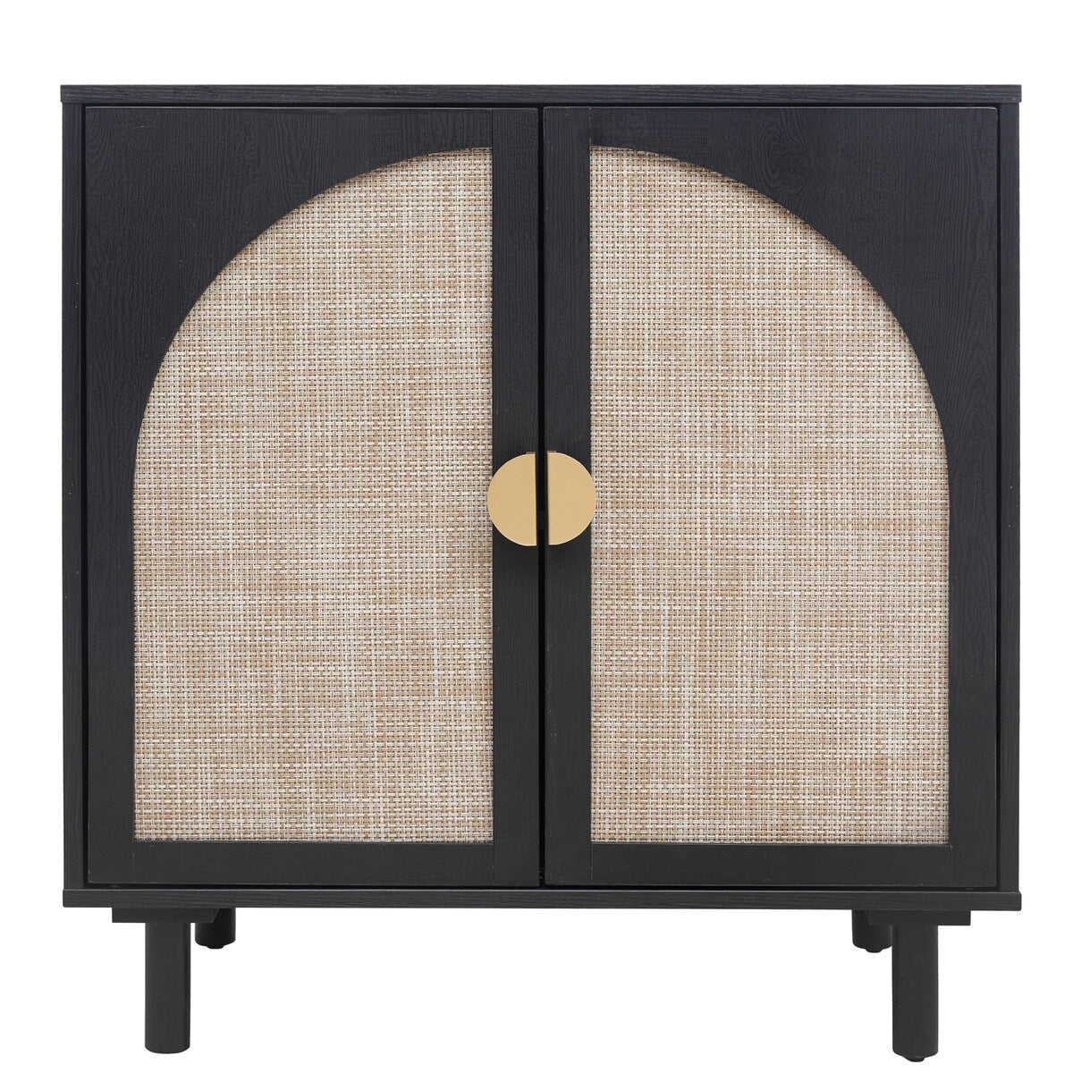 Modern 2 Door Cabinet with Adjustable Shelf