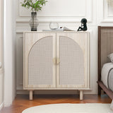 Modern 2 Door Cabinet with Adjustable Shelf